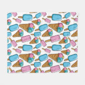 Vliesdecke aus Eiscreme Fleecedecke (Vorderseite (Horizontal))