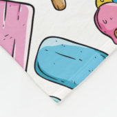 Vliesdecke aus Eiscreme Fleecedecke (Ecke)