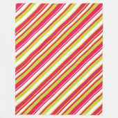 Vliesdecke mit diagonalen Linien Fleecedecke (Vorderseite)