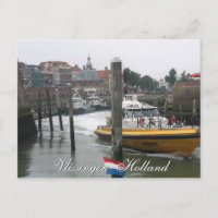 Vlissingen Pilot Boat Holland Postcard