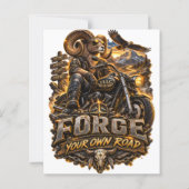 VLLC Forge Your Own Road Motorcycle Biker Skeleton (Rückseite)