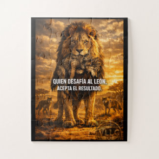 VLLC Lion Vs Wolf Motivational Quote Lion King Wal Puzzle