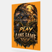 VLLC Play The Long Game Motivation Alligator Art Acrylschild (Winkel)