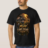 VLLC Play The Long Game Motivation Crocodile Graph T-Shirt (Vorderseite)