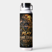 VLLC Play The Long Game Motivation Crocodile Trinkflasche (Rückseite)