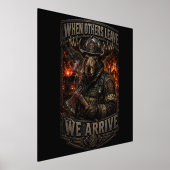 VLLC When Others Leave We Arrive Firefighter Moose Foliendrucke (Ablage )