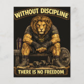 VLLC Without Discipline There Is No Freedom Gym  Flyer (Hinten)