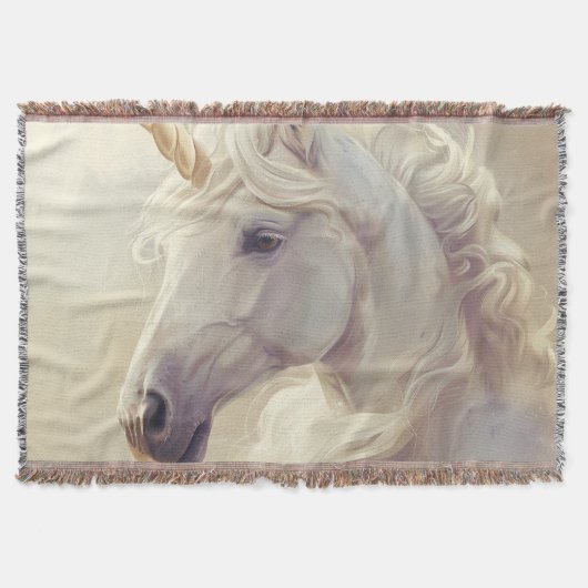 Vloerkleed met Witte Unicorn Sparkle Decke (Vorderseite)
