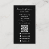 Vlog Content Creator Vollständiges Foto Visitenkarte (Rückseite)