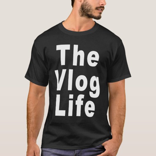 Vlog Life für Vlogger und Vlogging T-Shirt (Vorderseite)