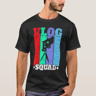 Vlog Squad Social Media Content Creator Vlogger 1 T-Shirt
