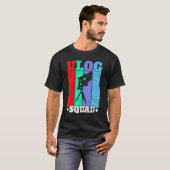 Vlog Squad Social Media Content Creator Vlogger 1 T-Shirt (Vorne ganz)
