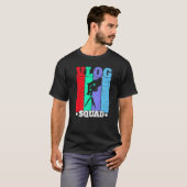 Vlog Squad Social Media Content Creator Vlogger T-Shirt (Vorne ganz)