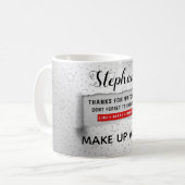 Vlogger Vielen Dank für das Anschauen abonniert Kaffeetasse (Vorderseite Links)