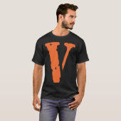 VLONE FREUNDE, die schwarzes Vlone A$AP schaukeln T-Shirt (Vorne ganz)
