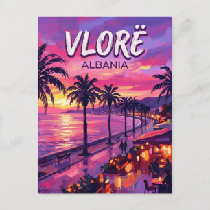 Vlorë Lungomare Albanien Postkarte