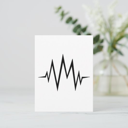 VM Lifeline-Logo Postkarte (Stehend Vorderseite)