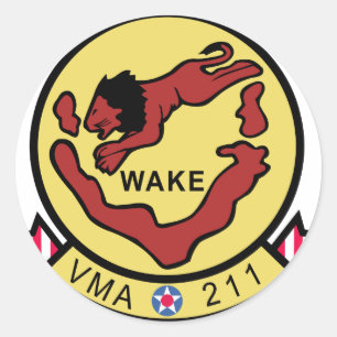 VMA-211 Weck Island Avengers Runder Aufkleber