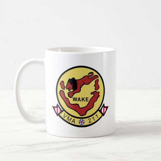 VMA-211 wecken Insel-Rächer Kaffeetasse (Links)