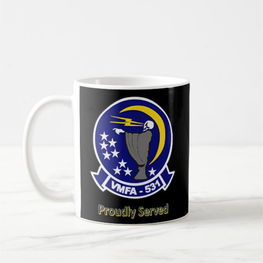 Vmfa-531 Schwarz Kaffeetasse (Links)