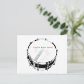 VMS Snare Drum Postkarte (Stehend Vorderseite)