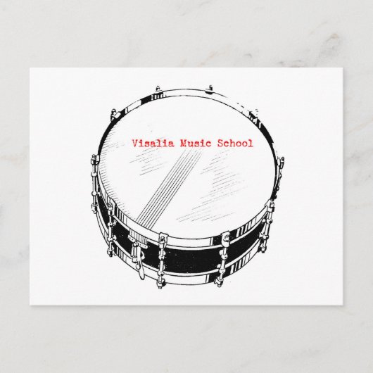 VMS Snare Drum Postkarte (Vorderseite)