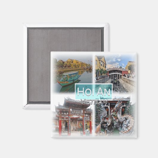 VN0017 Asien, Vietnam, Hoi An, Kühlschrank Magnet (Vorderseite/Rückseite)
