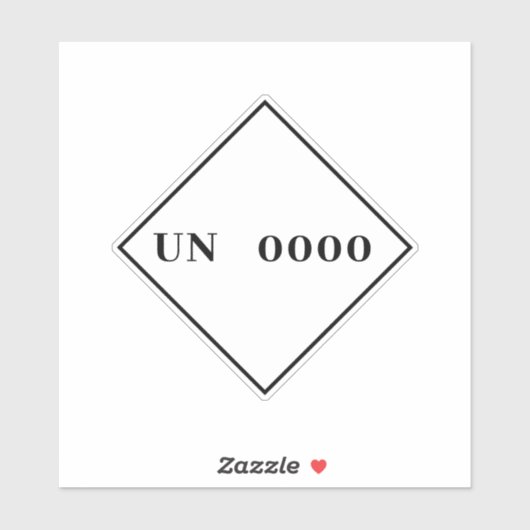 VN-Nummer-Aufkleber Aufkleber (Blatt)