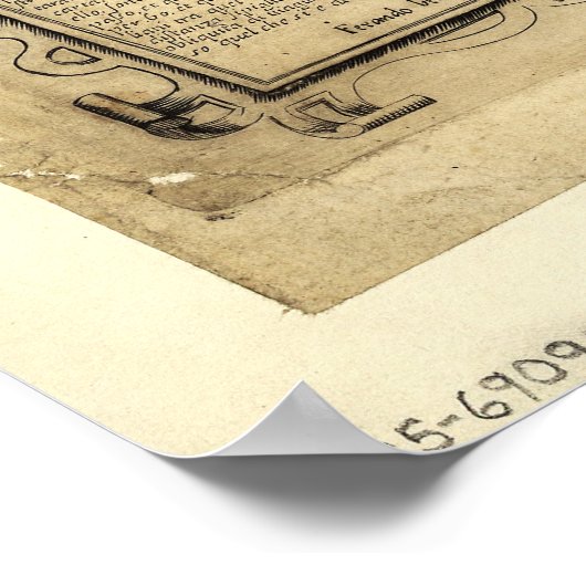 Vniversale descrittione World Map (1565) Poster (Ecke)