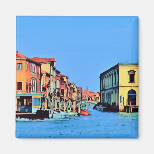 VNT003 MURANO, Venezianisch Lagoon, Italien, Kühls Magnet (Vorne)