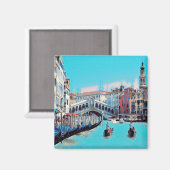 VNT006 VENICE, RIALTO, Gondeln, Italien, Kühlschra Magnet (Vorderseite/Rückseite)