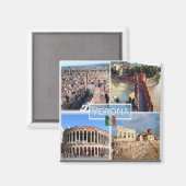 VNT010 VERONA, Mosaik, Venetien, Italien, Kühlschr Magnet (Vorderseite/Rückseite)