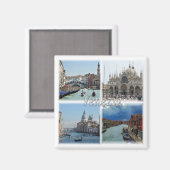 VNT024 VENICE, Mosaik, Venetien, Italien, Kühlschr Magnet (Vorderseite/Rückseite)