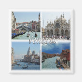 VNT024 VENICE, Mosaik, Venetien, Italien, Kühlschr Magnet (Vorne)