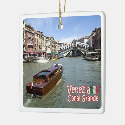 VNT040 VENICE, Panorama, Venetien, Italien, Keramikornament (Links)