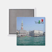 VNT042 VENICE, Panorama, Venetien, Italien, Kühlsc Magnet (Vorderseite/Rückseite)
