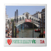 VNT048 VENICE, RIALTO BRIDGE I Liebe, Italien, Fliese (Vorderseite)