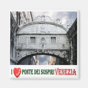 VNT050 VENEDIG, SIGHS BRIDGE, Italien, Kühlschrank Magnet