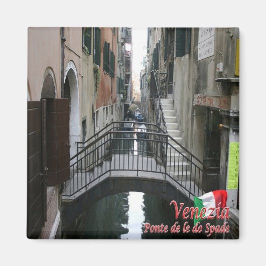 VNT052 VENICE, DE LE DO SPADE BRIDGE, Kühlschrank Magnet (Vorne)