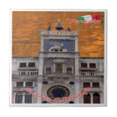 VNT057 VENICE, The Clock Tower, Italien, Fliese (Vorderseite)