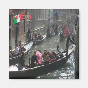 VNT063 VENEDIG, Gondeln, Venetien, Italien, Kühlsc Magnet