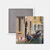 VNT064 VENICE, Gondeln, Venetien, Italien, Kühlsch Magnet (Vorderseite/Rückseite)