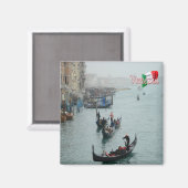 VNT065 VENEDIG, Gondeln, Venetien, Italien, Kühlsc Magnet (Vorderseite/Rückseite)
