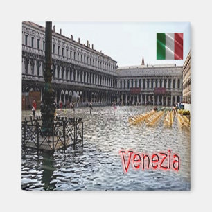 VNT072 VENICE, Square San Marco, Italien, Kühlschr Magnet