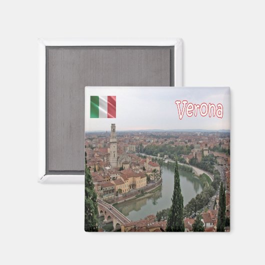 VNT082 VERONA, Venetien, Italien, Kühlschrank Magnet (Vorderseite/Rückseite)