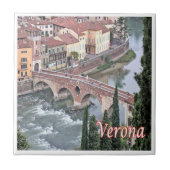 VNT085 VERONA, Roman Bridge, Verona, Italien, Fliese (Vorderseite)