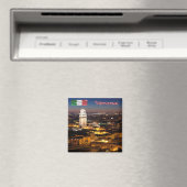 VNT092 VERONA, Cathedral & Stone Bridge, Fridge Magnet (In Situ (Geschirrspüler))