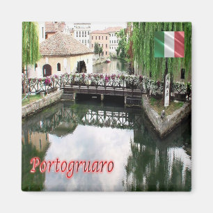 VNT103 PORTOGRUARO, Venetien, Italien, Kühlschrank Magnet