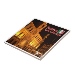 VNT107 PADOVA, Uhrturm, Venetien, Italien, Fliese