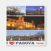 VNT110 PADOVA I Liebe, Mosaik, Italien, Kühlschran Magnet (Vorne)